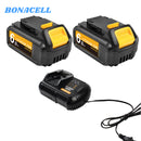 For DCB182 18V Battery 6ah Replacement | DCB182 Li-ion Battery 2 Pack With Charger