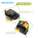 For DCB200 20v Battery 9ah Replacement | DCB200 Li-ion Battery 2 Pack with Charger