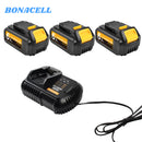 For DCB182 18V Battery 6ah Replacement | DCB182 Li-ion Battery 3 Pack With Charger