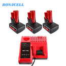 For M12 12V Battery Replacement | M12 6.0Ah Li-ion 4 Pack With Charger