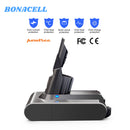 Upgraded 21.6V 6000Mah For V7 Battery Replacement | For V7 Battery Replacement With 2 Pack V7 Filters