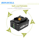 For BL1860 18V Battery 6.0Ah Replacement | BL1860 Battery 4 Pack