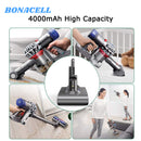 Upgraded 21.6V 6000Mah For V7 Battery Replacement | Battery + screwdriver+3 Screws+battery cover+brush