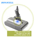 Upgraded 21.6V 6000Mah For V7 Battery Replacement | Battery + screwdriver+3 Screws+battery cover+brush