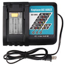 For BL1860 18V Battery 6Ah Replacement | BL1860 Battery 2 Pack with Charger